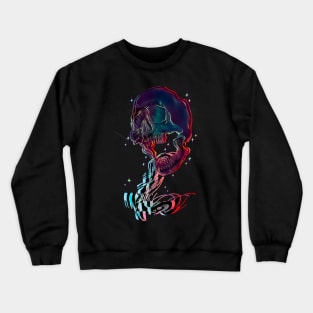 Glitch Skull Crewneck Sweatshirt